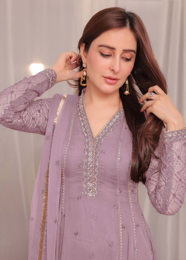 Falak-Lilac 3 pieces By Gulbahar