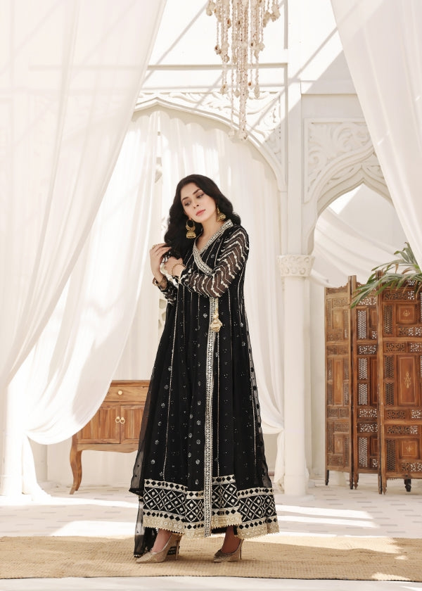 Mehvish-Black 3 pieces By Shahzadi