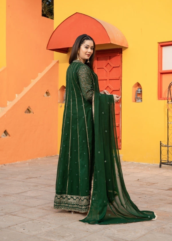 Falak-Kaai Green 3 pieces By Firdaus