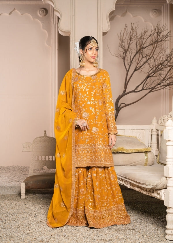 Meena Mustard 3 pieces