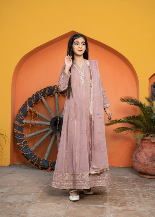 Falak Kids-Tea Pink 3 pieces By Gulbahar