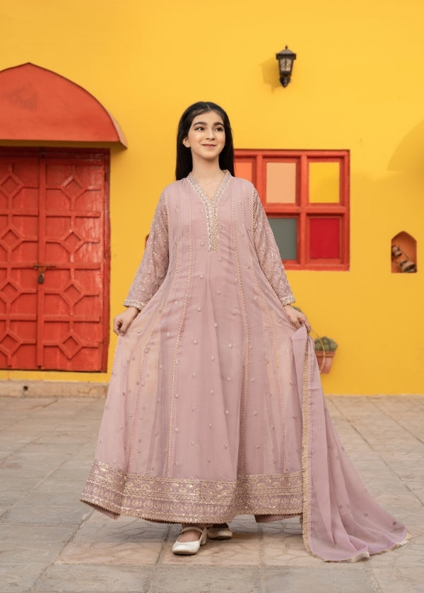 Falak Kids-Tea Pink 3 pieces By Gulbahar