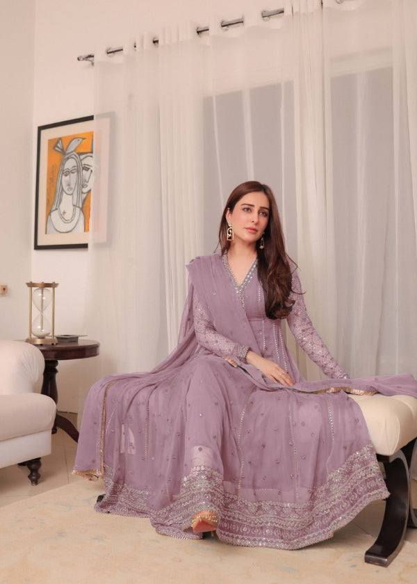 Falak-Lilac 3 pieces By Gulbahar